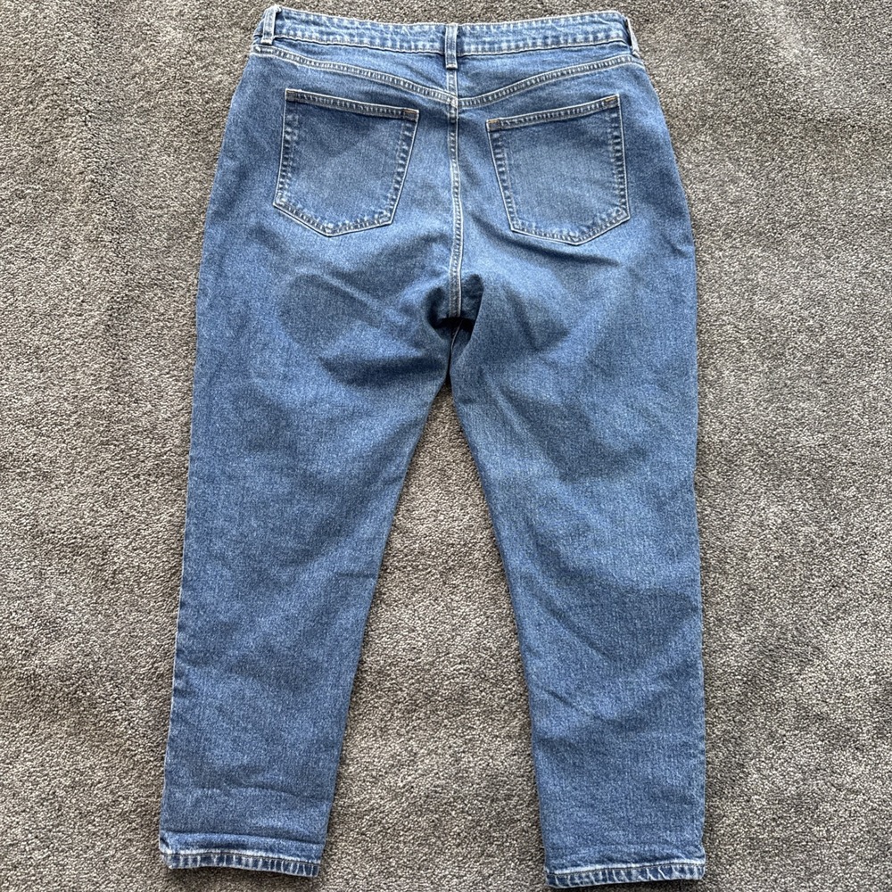 H&M Jeans Womens 16 Skinny Stretch High Waist Medium Wash Blue Denim - Picture 9 of 10